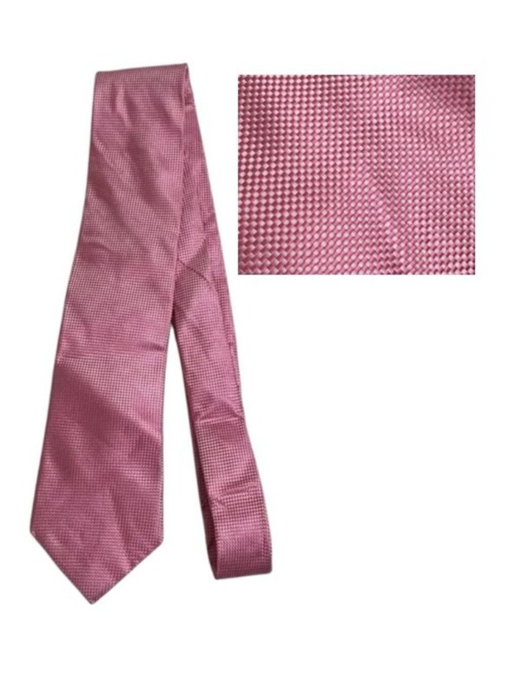 Cremieux NEW 100% Silk Men's Neck Tie Pink Shimmer Handmade in USA Dressy